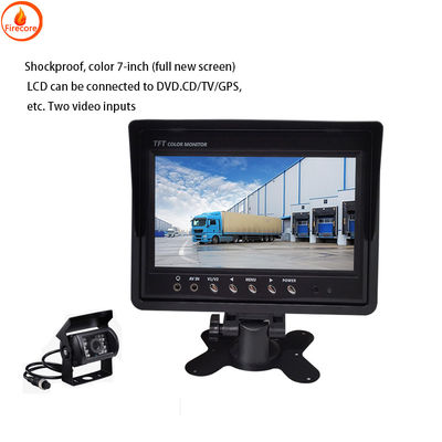 12V คล้องรถยนต์ 1080P คล้องรถบรรทุก มอนิเตอร์ 7 นิ้ว AHD ความละเอียดสูง