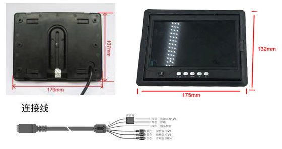 มอนิเตอร์รถยนต์แบบพกพา Wifi มอนิเตอร์คอมพิวเตอร์รถยนต์เบา