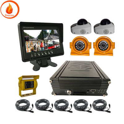 ระบบติดตามกล้องรถยนต์ VGA เครื่องบันทึก DVR 5 ทางรถบรรทุก