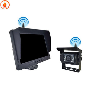 กล้องรถยนต์ 4G WIFI สีดํา 24v กล้องรถบรรทุกย้อนหลัง