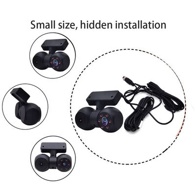 การออกแบบที่ได้รับสิทธิบัตร HP 1080P มินิ แดชแคม กล้องคู่ซ่อนสําหรับรถ Fisheye