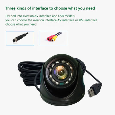 อลูมิเนียมสลัด วัสดุเรือน AHD กล้องรถยนต์ 5-38v พลังงานไฟฟ้า NTSC PAL TV System