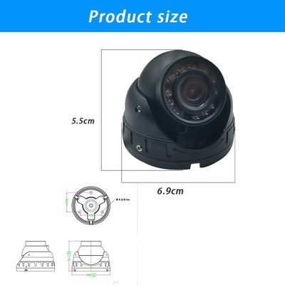 มหาวิทยาลัย 2MP AHD1080P กล้อง 360 องศา รถบัส กล้อง ระบบเฝ้าระวัง 12V มองกลางคืน กันน้ํา