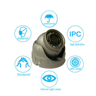 มหาวิทยาลัย 2MP AHD1080P กล้อง 360 องศา รถบัส กล้อง ระบบเฝ้าระวัง 12V มองกลางคืน กันน้ํา